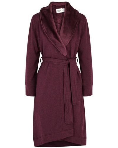 UGG Duffield Ii Fleece-Lined Cotton-Jersey Robe - Purple