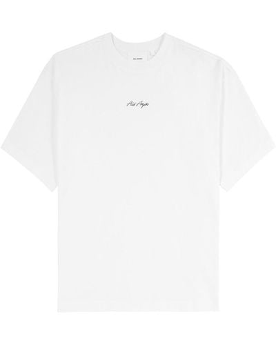 Axel Arigato Sketch Logo-Print Cotton T-Shirt - White