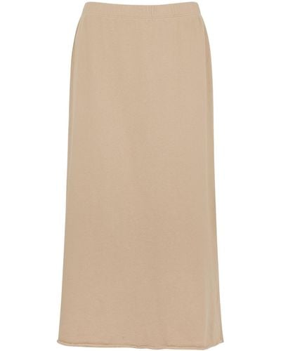 Eileen Fisher Sand Cotton-jersey Skirt - Natural