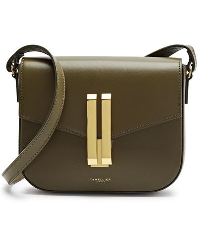 DeMellier London Vancouver Small Leather Cross-Body Bag - Gray