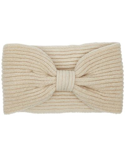 Inverni Knotted Wool And Cashmere-blend Headband - Natural