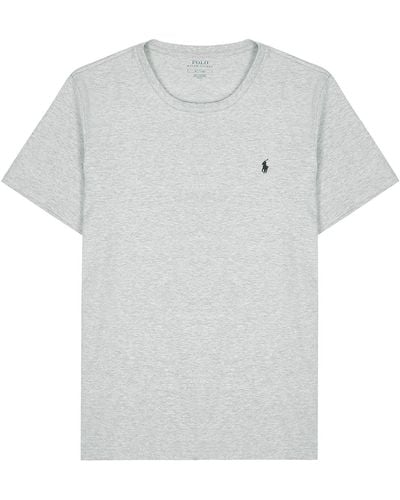 Polo Ralph Lauren Logo-Embroidered Cotton T-Shirt - Grey