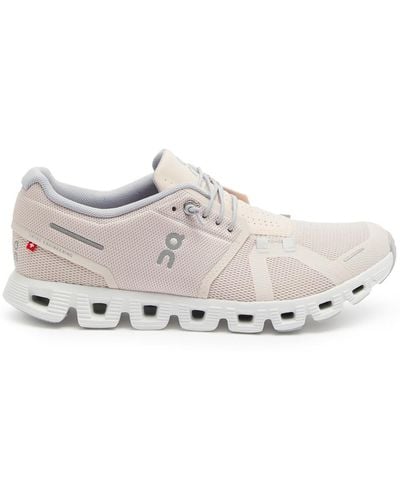 On Shoes Cloud 5 Mesh Trainers - White