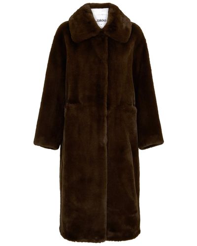 Jakke Kelly Faux Fur Coat - Brown