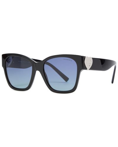 Tiffany & Co. Oversized Square-Frame Sunglasses - Blue