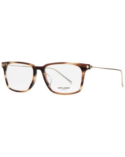 Saint Laurent Rectangle-Frame Optical Glasses - Multicolour
