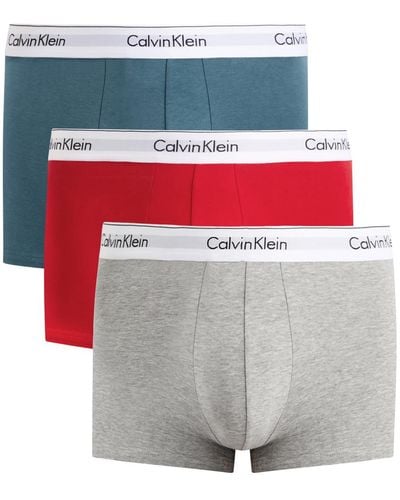 Calvin Klein Stretch-Cotton Trunks - Grey