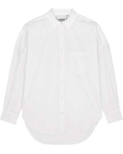 LMND Lemonade Chiara Cotton-poplin Shirt - White