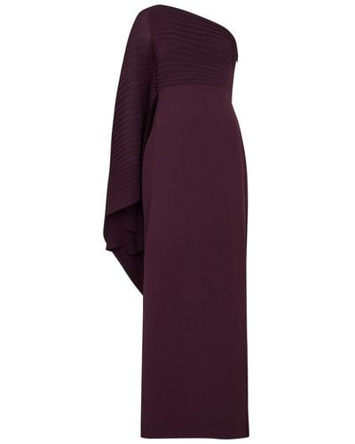 Solace London Lillia One-shoulder Maxi Dress - Purple