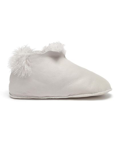 Gushlow & Cole Teddy Shearling Slipper Boots - White