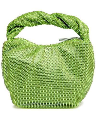 Stine Goya ziggy Mini Embellished Satin Top Handle Bag - Green