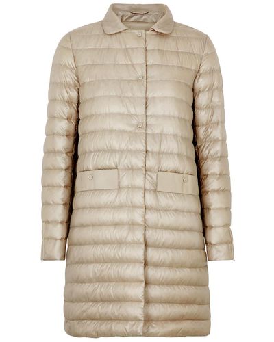 Herno Ultralight Quilted Shell Coat - Natural