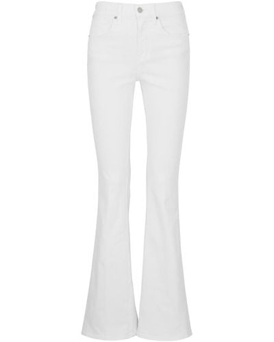 Veronica Beard Beverly Skinny Flared-leg Jeans - White