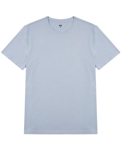 PAIGE Cash Stretch-cotton T-shirt - Blue