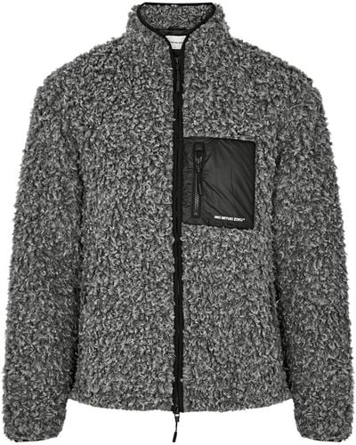 MKI Miyuki-Zoku Paneled Fleece Jacket - Gray