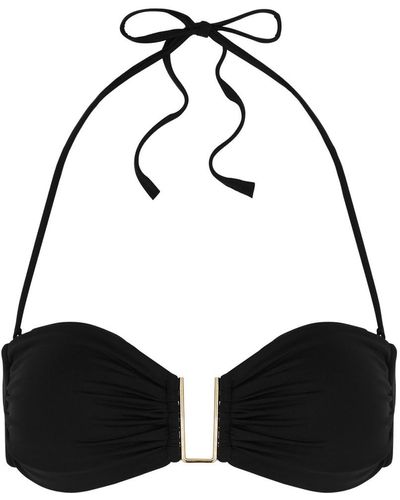 Melissa Odabash Barcelona Bandeau Bikini Top - Black