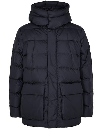 Duvetica Bixio Quilted Shell Coat - Blue