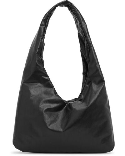 Kassl Anchor Oil Medium Padded Coated Shoulder Bag - Black
