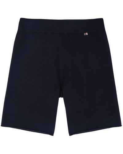 Extreme Cashmere N°240 Laufen Cashmere-blend Shorts - Blue