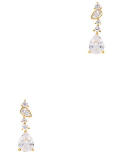 Anissa Kermiche Fandangle Vermeil Drop Earrings - White