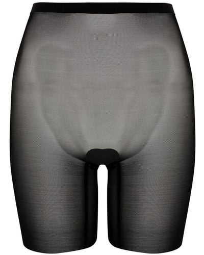 Wolford Control Sheer Tulle Shorts - Gray