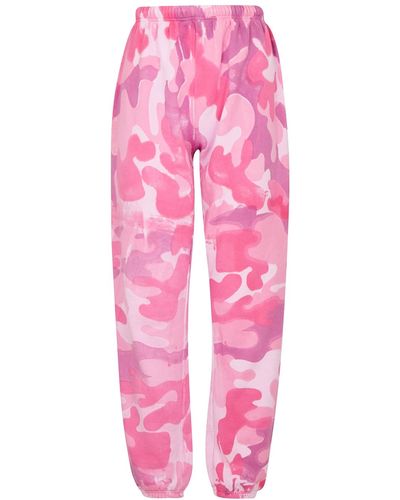 Collina Strada Pink Camouflage Cotton Joggers