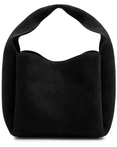 Totême Totême Small Suede Bucket Bag - Black