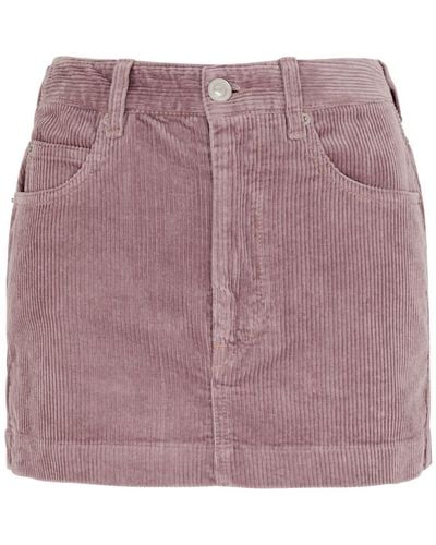 Isabel Marant Rania Corduroy Mini Skirt - Purple
