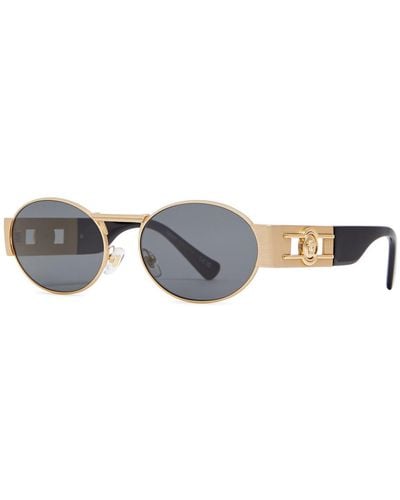 Versace Oval-Frame Sunglasses - Multicolour