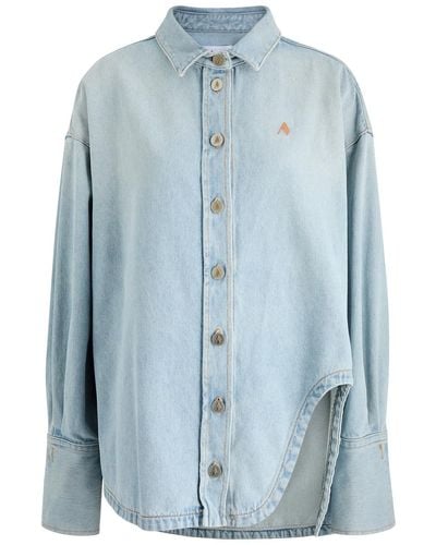 The Attico Oversized Denim Shirt - Blue