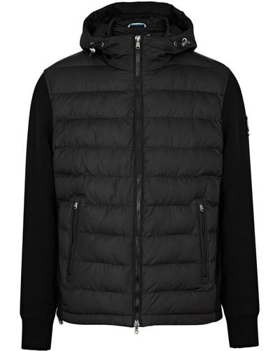 Sandbanks M51 Quilted Shell And Cotton Jacket - Black