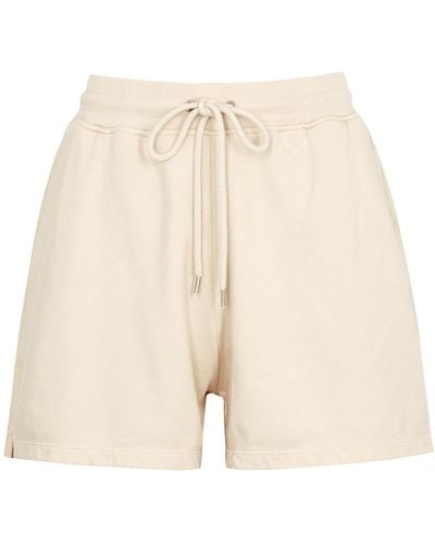 COLORFUL STANDARD Cotton Shorts, Shorts, Slant Side - Natural