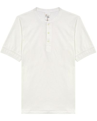 Nudie Jeans Cotton Henley T-Shirt - White