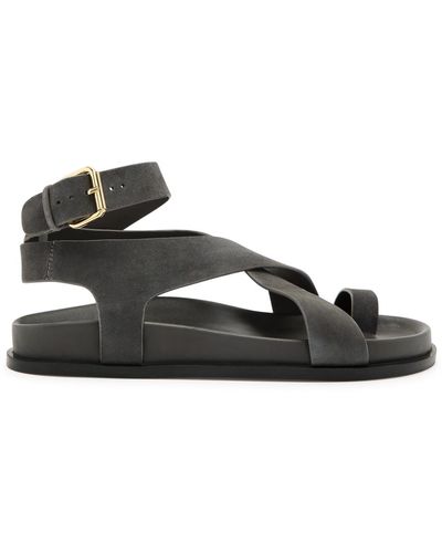 A.Emery A. Emery Jalen Suede Sandals - Black