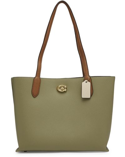 COACH Willow Leather Tote - Green