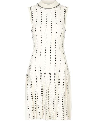 Jonathan Simkhai Cosette Intarsia Stretch-knit Mini Dress - White