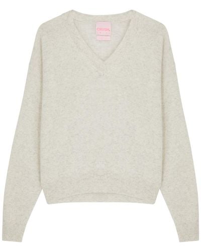 Crush Malibu Cashmere Sweater - White