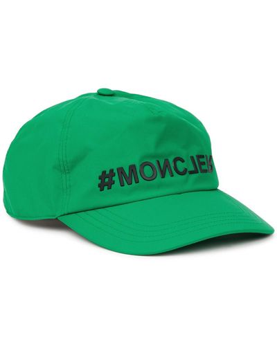 Moncler Logo Shell Cap - Green