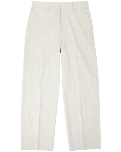 Givenchy Wide-Leg Wool Trousers - White
