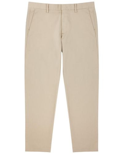 NN07 Theo Stretch-Cotton Chinos - Natural