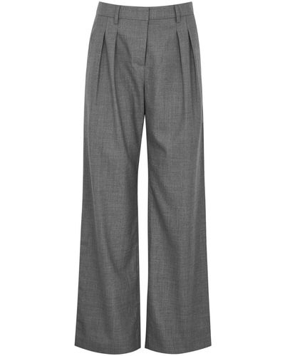 AEXAE Wide-leg Wool Pants - Gray