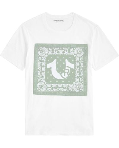 True Religion Logo-Print Cotton T-Shirt - Multicolor