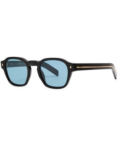 Prada Rectangle-Frame Sunglasses - Blue