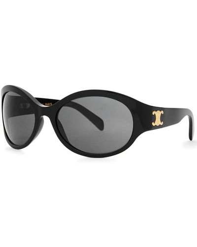 Celine Round-frame Sunglasses - Black