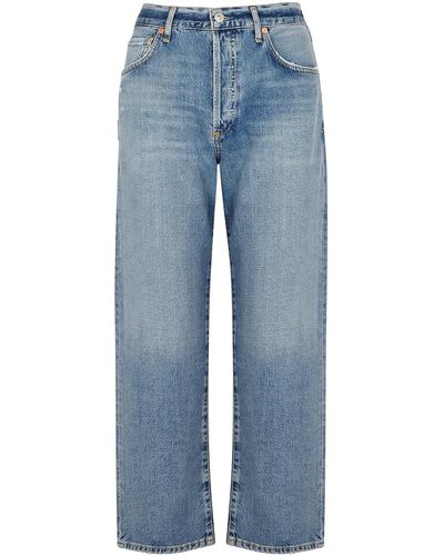 Citizens of Humanity Emery Cropped Straight-Leg Jeans - Blue