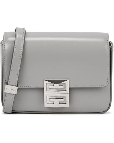 Givenchy 4g Small Grey Leather Cross-body Bag