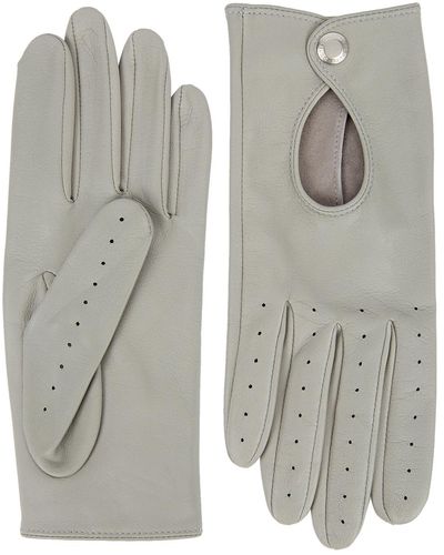 Dents Thruxton Gray Leather Gloves