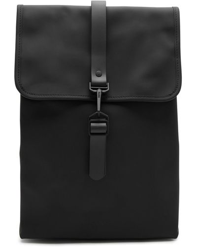 Rains Mini Rubberised Backpack - Black
