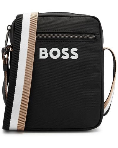 BOSS Boss Catch Nylon Cross-Body Bag - Black