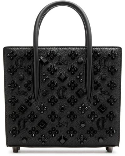Christian Louboutin Paloma Mini Embellished Top Handle Bag - Black